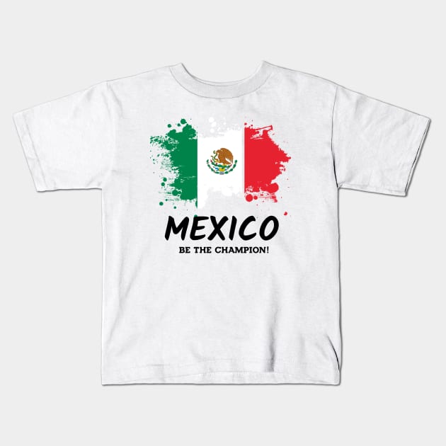Fifa World Cup 2018 Mexico Kids T-Shirt by VEKTORKITA